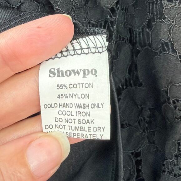 Showpo Lace Mini Dress 6 Whimsigoth Romantic Babydoll  Deep V Fairy Grunge Y2K - Picture 10 of 10